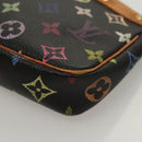 LOUIS VUITTON Monogram Multicolor Pochette Accessoires Black M92648 Auth 123447-14