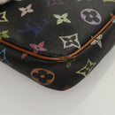LOUIS VUITTON Monogram Multicolor Pochette Accessoires Black M92648 Auth 123447-15
