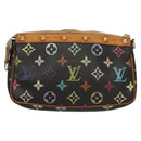 LOUIS VUITTON Monogram Multicolor Pochette Accessoires Black M92648 Auth 123447-2