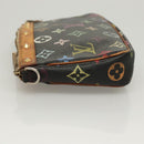 LOUIS VUITTON Monogram Multicolor Pochette Accessoires Black M92648 Auth 123447-4
