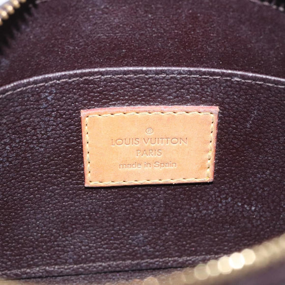 LOUIS VUITTON Monogram Vernis Pochette Cosmetic PM Amarante M91495 Auth 123448