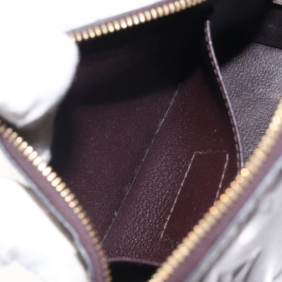 LOUIS VUITTON Monogram Vernis Pochette Cosmetic PM Amarante M91495 Auth 123448