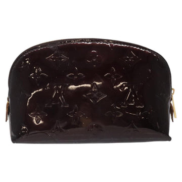 LOUIS VUITTON Monogram Vernis Pochette Cosmetic PM Amarante M91495 Auth 123448 - 0