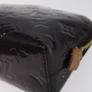 LOUIS VUITTON Monogram Vernis Pochette Cosmetic PM Amarante M91495 Auth 123448-7