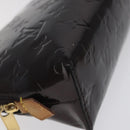 LOUIS VUITTON Monogram Vernis Pochette Cosmetic PM Amarante M91495 Auth 123448-14