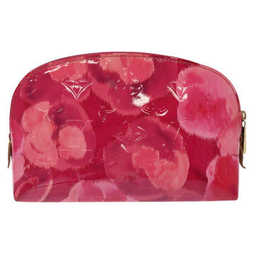 LOUIS VUITTON Vernis Ikat Flower Pochette Cosmetic Pink M90045 LV Auth 123450 - 0