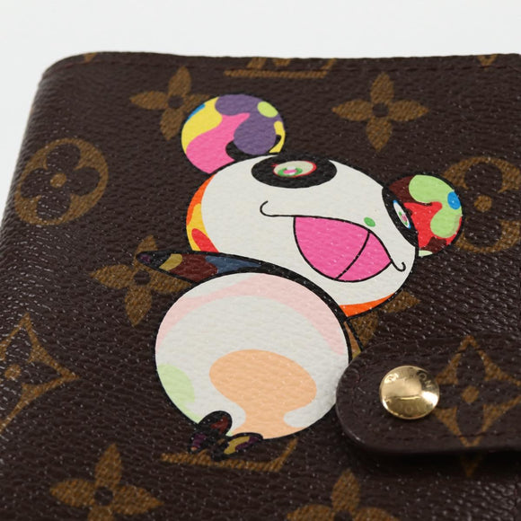 LOUIS VUITTON Monogram Panda Agenda PM Day Planner Cover R20011 LV Auth 123452SAV