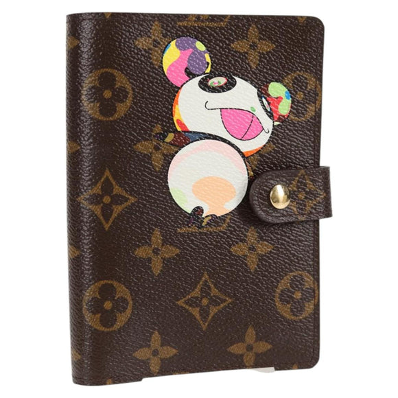 LOUIS VUITTON Monogram Panda Agenda PM Day Planner Cover R20011 LV Auth 123452SAV