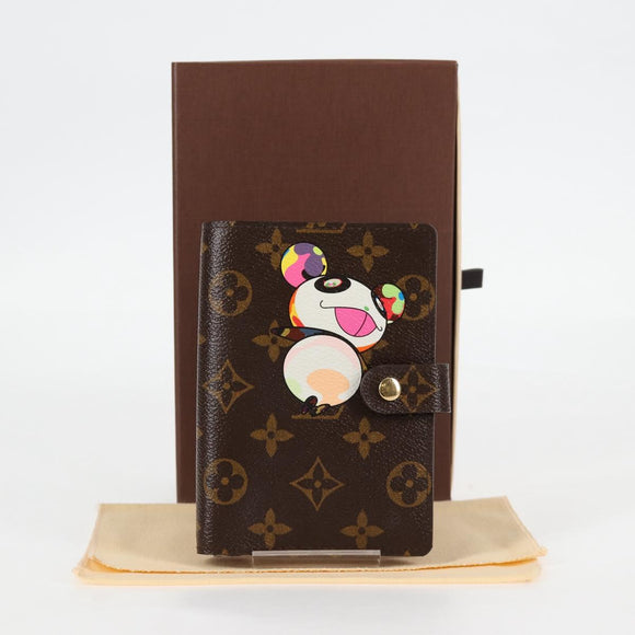 LOUIS VUITTON Monogram Panda Agenda PM Day Planner Cover R20011 LV Auth 123452SAV