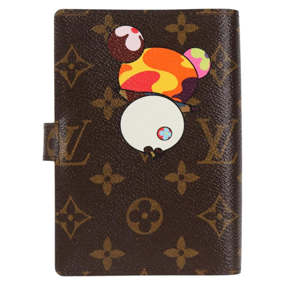 LOUIS VUITTON Monogram Panda Agenda PM Day Planner Cover R20011 LV Auth 123452AV