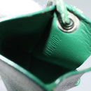 GOYARD Herringbone Pass Case PVC Leather Green Auth 123464-12