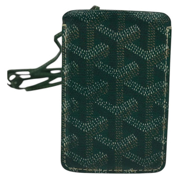 GOYARD Herringbone Pass Case PVC Leather Green Auth 123464 - 0