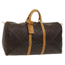 LOUIS VUITTON Monogram Keepall 55 Boston Bag M41424 LV Auth 123478-1