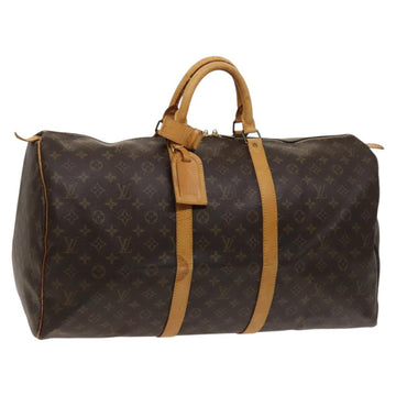 LOUIS VUITTON Monogram Keepall 55 Boston Bag M41424 LV Auth 123478
