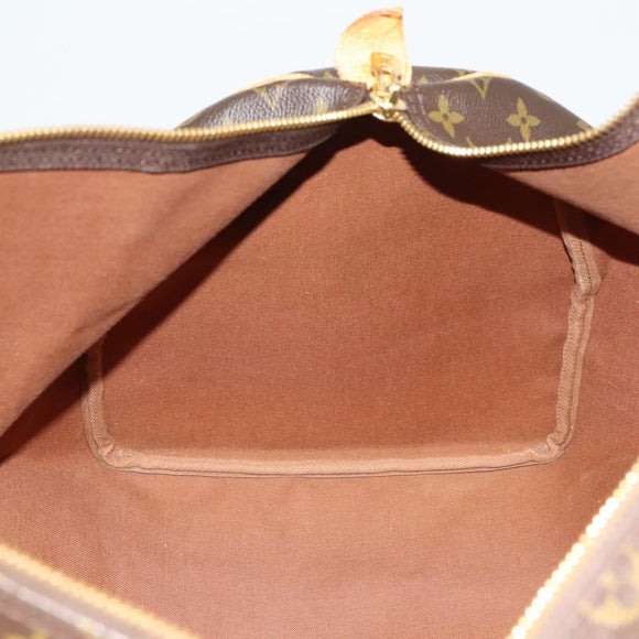 LOUIS VUITTON Monogram Keepall 55 Boston Bag M41424 LV Auth 123478