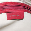 BURBERRY Nova Check Hand Bag Canvas Beige Auth 123491-11