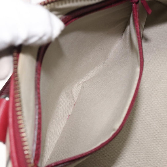 BURBERRY Nova Check Hand Bag Canvas Beige Auth 123491