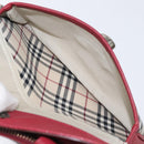 BURBERRY Nova Check Hand Bag Canvas Beige Auth 123491-21