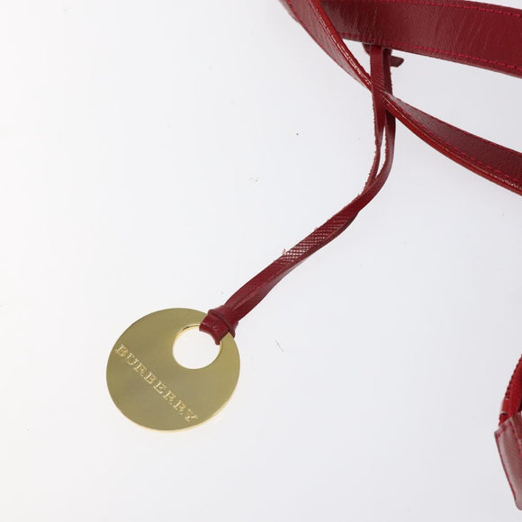 BURBERRY Nova Check Hand Bag Canvas Beige Gold Auth 123495