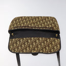 Christian Dior Trotter Canvas Shoulder Bag Brown Gold Auth 123499-10