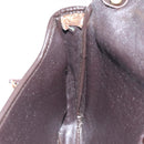 Christian Dior Trotter Canvas Shoulder Bag Brown Gold Auth 123499-19