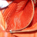 PRADA Shoulder Bag Nylon Orange Gold Auth 123505-24