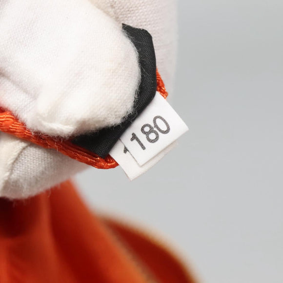 PRADA Shoulder Bag Nylon Orange Gold Auth 123505