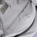 BALLY Chain Hand Bag Satin Purple Silver Auth 123509-11