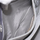 BALLY Chain Hand Bag Satin Purple Silver Auth 123509-12