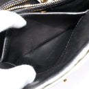 Miu Miu Matelasse Shoulder Bag Leather Yellow Gold Auth 123510-21