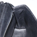 CHANEL Shoulder Bag Silk Black Gold CC Auth 123511-18