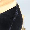 CHANEL Choco Bar Hand Bag Lamb Skin Beige Black CC Auth 123516-21