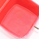 CHANEL Matelasse Vanity Pouch Enamel Pink Gold CC Auth 123518M-19