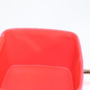 CHANEL Matelasse Vanity Pouch Enamel Pink Gold CC Auth 123518M-20