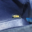 CHANEL Chain Shoulder Bag Denim Navy Silver CC Auth 123521SM-23