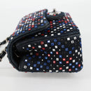 CHANEL Chain Shoulder Bag Denim Navy Silver CC Auth 123521SM-4