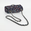 CHANEL Chain Shoulder Bag Denim Navy Silver CC Auth 123521SM-7