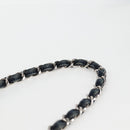 CHANEL Chain Shoulder Bag Denim Navy Silver CC Auth 123521SM-8