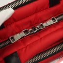 PRADA Hand Bag Nylon Red Silver Auth 123522V-10