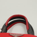 PRADA Hand Bag Nylon Red Silver Auth 123522V-8
