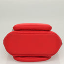 PRADA Hand Bag Nylon Red Silver Auth 123522V-5