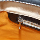 GOYARD Herringbone Hand Bag PVC Leather Black Silver Auth 123524M-21