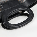 GOYARD Herringbone Hand Bag PVC Leather Black Silver Auth 123524SAM-7