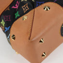 LOUIS VUITTON Monogram Multicolor Judy MM Bag 2Way Black M40256 LV Auth 123526V-14