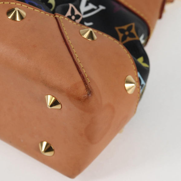 LOUIS VUITTON Monogram Multicolor Judy MM Bag 2Way Black M40256 LV Auth 123526V