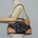 LOUIS VUITTON Monogram Multicolor Judy MM Bag 2Way Black M40256 LV Auth 123526V-21