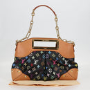 LOUIS VUITTON Monogram Multicolor Judy MM Bag 2Way Black M40256 LV Auth 123526V-12