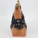 LOUIS VUITTON Monogram Multicolor Judy MM Bag 2Way Black M40256 LV Auth 123526V-3