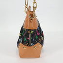 LOUIS VUITTON Monogram Multicolor Judy MM Bag 2Way Black M40256 LV Auth 123526V-4