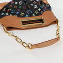 LOUIS VUITTON Monogram Multicolor Judy MM Bag 2Way Black M40256 LV Auth 123526V-7